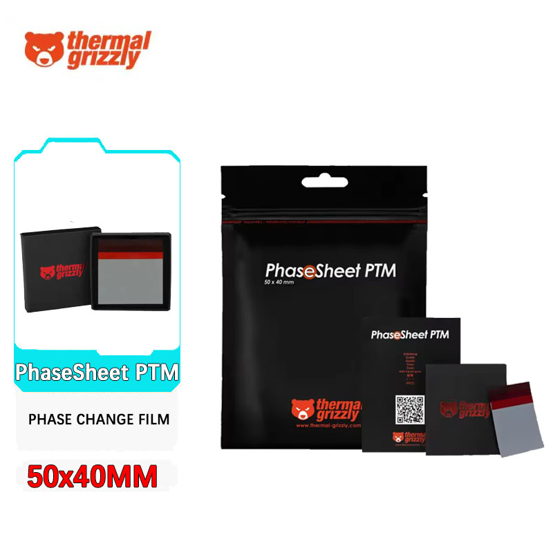 Laptop Cooling Pad - Thermal Grizzly PhaseSheet PTM Phasenwechsel-Silikonfettblatt Cooling