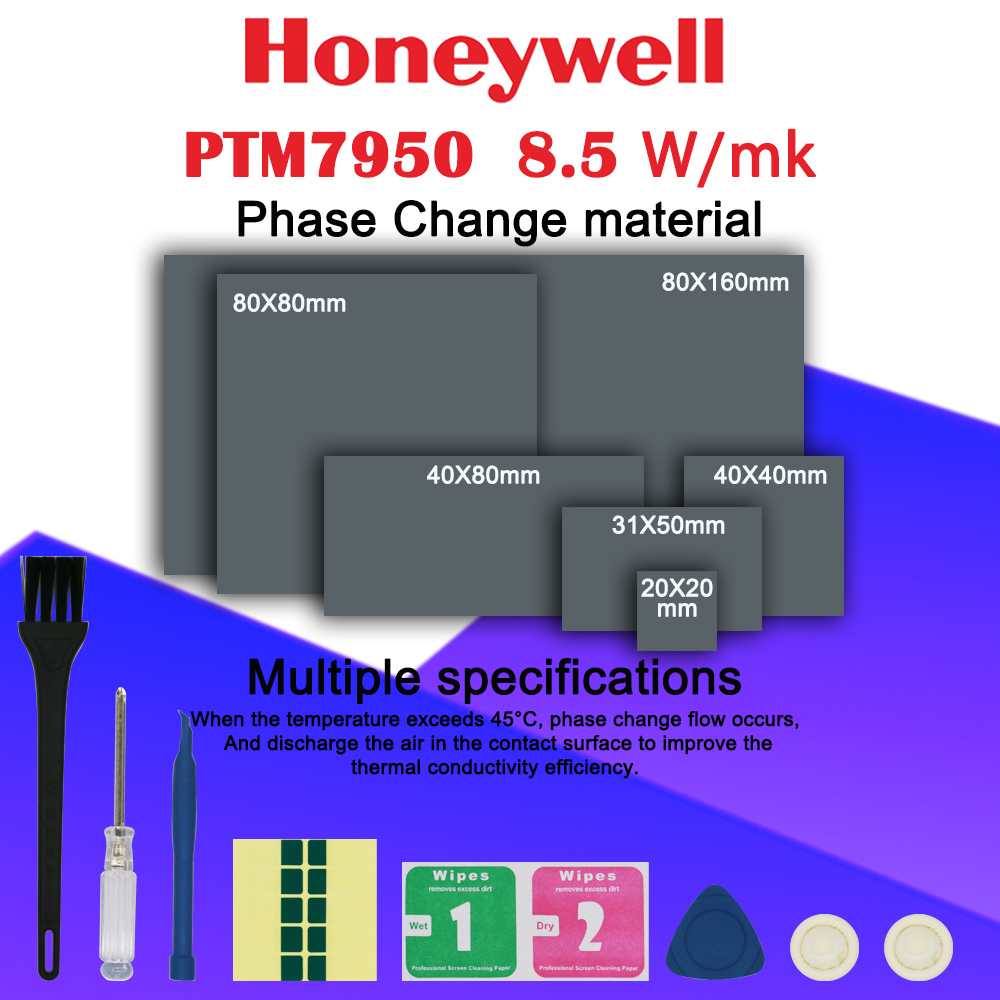 Laptop Cooling Pad - Honeywell PTM7950 Phasenwechsel-Pad 8,5W/mk Wärmeleitpaste für