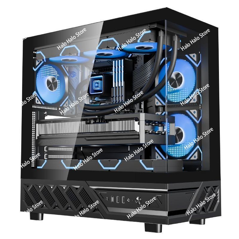 Weißes Seaview ATX-PC-Gehäuse  – Pc Gaming Liquid Bewertung und Preis