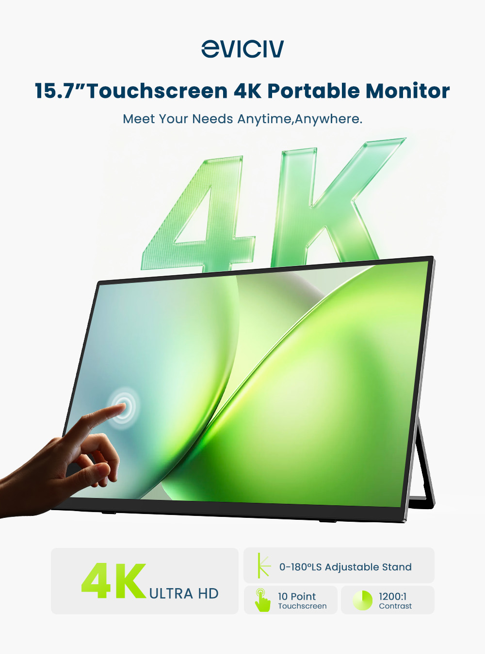 EVICIV 4K tragbarer Monitor 10 – Pc Gaming Video Bewertung und Preis