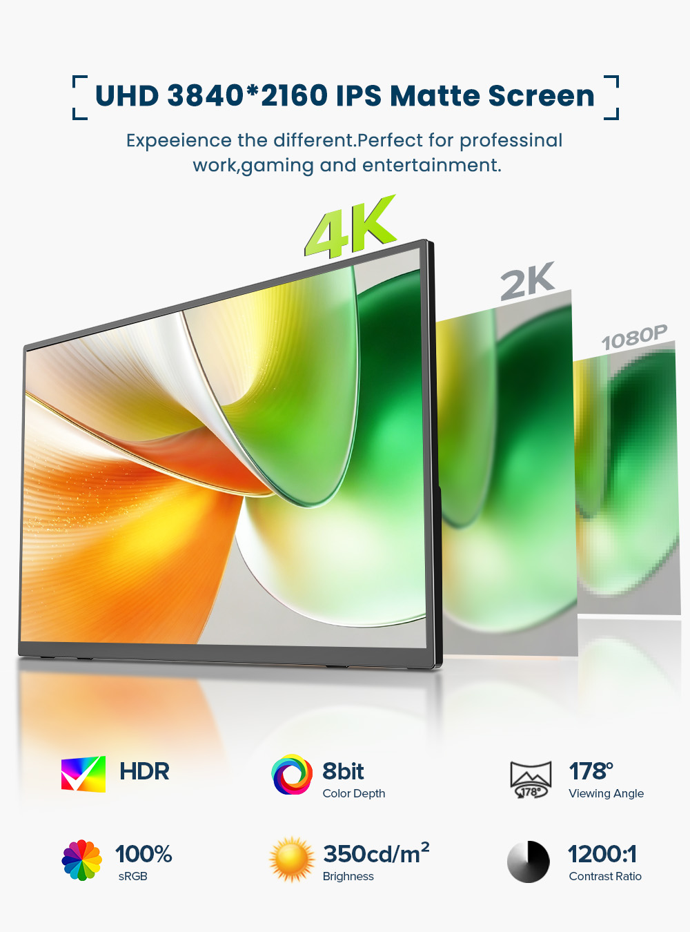 EVICIV 4K tragbarer Monitor 10 – Pc Gaming Video Bewertung und Preis